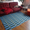 trippy原创设计古典几何拼色极简模糊颗粒光线，感客厅圈绒地毯