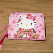 日本SanrioHello Kitty Manufatto交通卡套零錢包硬幣包Pink