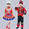 儿童少数民族服装幼儿园民族，风舞蹈服装广西三月三壮族演出服男童