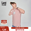 Lee23舒适版型logo印花粉色男短袖T恤LMT0053944LE