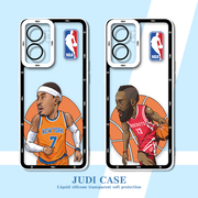 NBA詹姆斯oppoA56手机壳A55杜兰特vivoS17哈登X80欧文neo8韦德A1篮球iqoo10pro适用findX6一加11女reno9男ACE