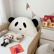 可爱熊猫床头板软包防撞靠枕儿童床上靠背沙发飘窗可拆洗大靠垫