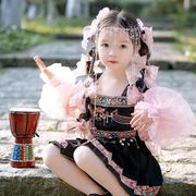 哈尼公主女童民族套装，儿童宝宝哈尼族写真度假演出服表演服装