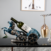 酒瓶架杯架欧式创意，复古葡萄红酒架摆件马车，家用摆设新房装饰