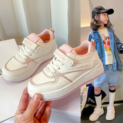 儿童小白鞋女孩板鞋，2023年春秋中大童女童，鞋子白色运动鞋男童