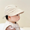 婴儿帽子宝宝遮阳帽夏季薄款速干帽，笑脸刺绣鸭舌帽遮脸防晒太阳帽