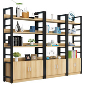 办公室书柜书架客厅书柜自由组合简约现代储物柜，多层客厅隔断铁艺