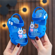 宝宝凉鞋0-1-2岁夏季男女童，包头软底防滑婴幼儿可爱卡通学步凉鞋