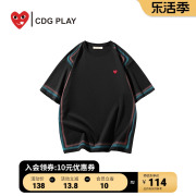 cdgplay商场同款2024夏ins潮流百搭休闲男女，圆领短袖t恤潮牌