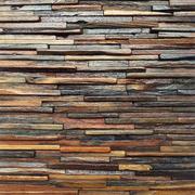 老船木马赛克电视背景墙实木板材现代中式拼图原木客厅木质装修材