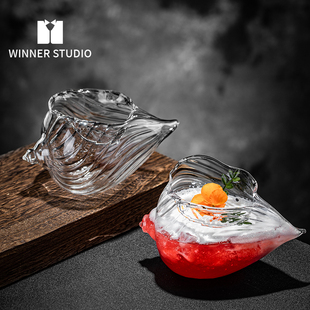TS02海洋系列海螺酒杯鸡尾酒杯创意杯子玻璃贝壳调酒杯氛围感酒杯