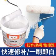 刷白墙面室内白涂料(白涂料，)刷墙自己补墙漆修补白色，油漆家用自刷修复