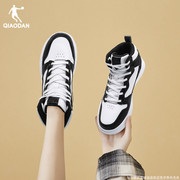 中国乔丹女鞋板鞋2024春季小白鞋高帮鞋轻便运动鞋空军一号
