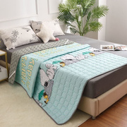 不跑床的床单纯棉四季通用防滑可机洗薄床垫保护垫加厚榻榻米床褥