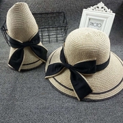 帽子女夏季海滩遮阳帽可折叠沙滩，出游海边度假草帽韩版大沿帽