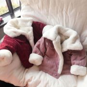 加厚加棉男女宝宝冬装加绒棉衣，外套0-1-7岁女童婴儿棉袄棉服