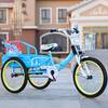 厂儿童三轮车可带人童车三轮车脚踏车折叠双胞胎带斗小孩宝宝自行