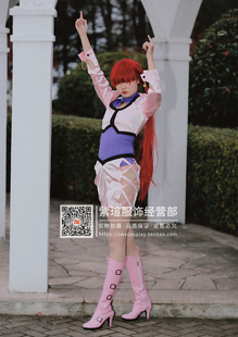 cosplay女装拳皇kof夏尔米日本cos动漫服装，可爱粉色短裙套装定制