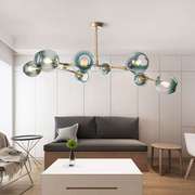 北欧灯具客厅简约p现代吊灯创意，个性卧室饭厅大气玻璃球魔豆