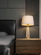 全铜水晶台灯现代简约卧室，床头灯创意酒店，大台灯时尚客厅装饰台灯