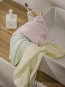 竹纤维儿童毛巾 透气吸水蜂巢面巾 女士美容巾 男女速干洗脸童巾