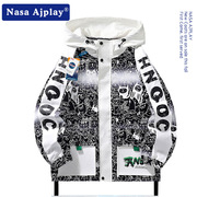 NASA美式潮牌夹克外套男女款春秋季学生痞帅气设计感大码上衣