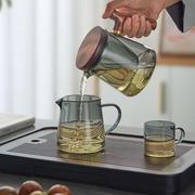玻璃茶具套装2023家用茶盘办公室会客茶壶茶杯喝茶专用泡茶壶