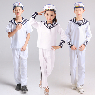 儿童演出服小海军，表演服饰军装水手鼓手，服夏令营男女中学生舞蹈服