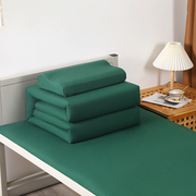 定制军绿色棉被三件套四件套被褥，套装学生宿舍，床褥子单人棉花