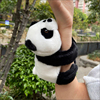迷你熊猫公仔啪啪圈可以抱手腕，的可爱创意，手环玩具毛绒玩偶小挂件