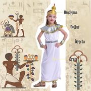 儿童埃及艳后舞台演出服埃及法老表演服万圣节服装埃及女王国王装