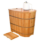 极速木桶浴桶浴缸洗澡泡澡大人香杉木木质，熏蒸沐浴桶木浴盆泡澡桶