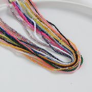 2mm切面彩色水晶珠子串珠散珠手工，diy制作手链项链，饰品材料包配件(包配件)