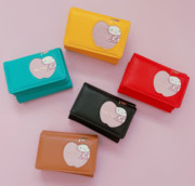 可爱凯蒂猫苹果短款钱包，卡通pu零钱包，卡包礼盒装女生学生礼物