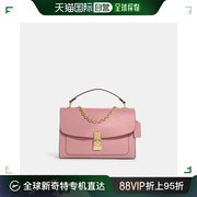 香港直邮Coach蔻驰女士手提包粉色皮革可单肩可手提时尚休闲CC330