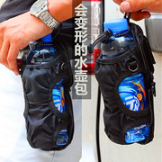 户外可折叠水壶包斜挎molle便携挂腰水樽袋饮料水瓶，包可外挂背包