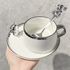 马克杯陶瓷杯水杯家用咖啡杯碟套装北欧ins简约高颜值女生杯子