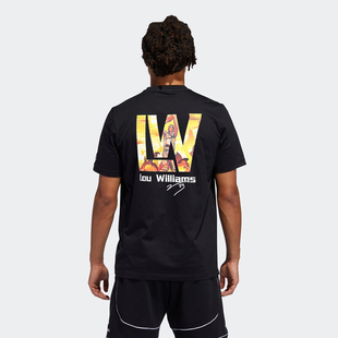 匹克潮流篮球短袖t恤男士，夏季帕克路威文化衫印花大码运动篮球服
