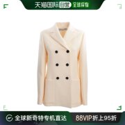 香港直邮DIOR 女士白色双排扣西服外套 111V05A-1166-0200