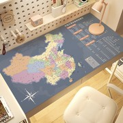 中国地图书桌垫硅胶，桌垫书桌学生儿童学习写字台，垫子桌布电脑桌面