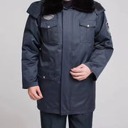 工孚保安大衣，加厚拉链合体型，棉服保安大衣