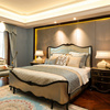 拉卡萨大双人床欧式新古雕花银箔彩绘床英式1.8米实木床