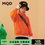 MQD童装男童加绒加厚卫衣冬季儿童卡通套头韩版保
