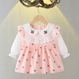 0-1-2岁女童韩版秋装长袖，连衣裙6个月女宝宝洋气裙子婴儿公主裙潮