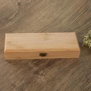 木盒子翻盖式竹木长方形，木盒定制木质收纳盒，采耳盒子带锁木盒