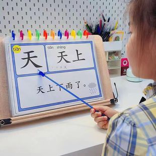洪恩识字我的第一本汉字书，大字拼音版，认字闪卡片幼儿宝宝早教神器