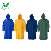 外贸黄色双贴33丝加厚雨衣贴布革劳保防雨雨披成人雨衣