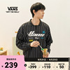 Vans范斯 男女情侣长袖T恤条纹运动球衣