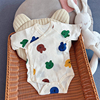 新生婴儿哈衣服(哈衣服，)夏季薄款纯棉透气三角可爱包屁衣男宝宝女短袖夏装