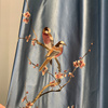 新中式高档刺绣卧室客厅窗帘，遮光古典中国风现代绣花书房窗帘定制